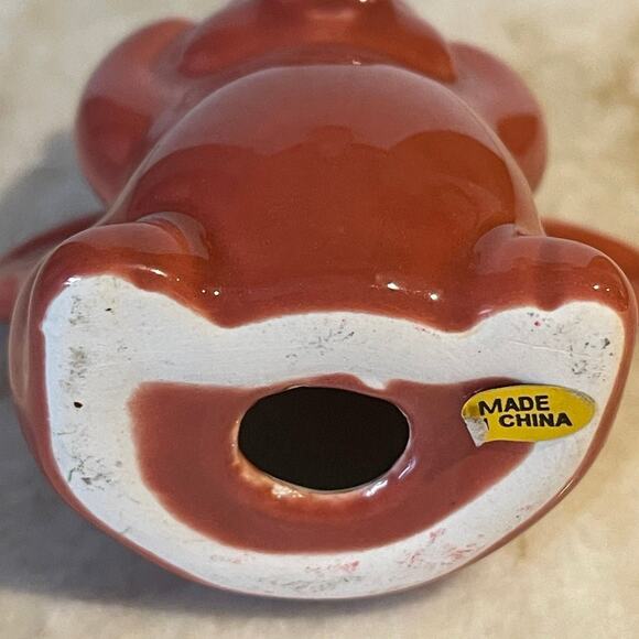 Flying pig figurine dark mauve pink cute! - Picture 3 of 5